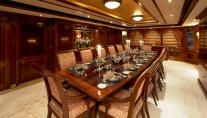 Superyacht TITANIA -  Formal Dining